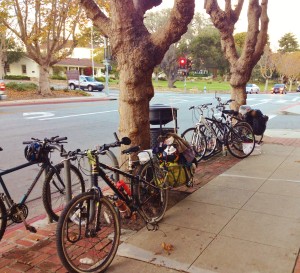 Bike parking Monterey Library front 2015