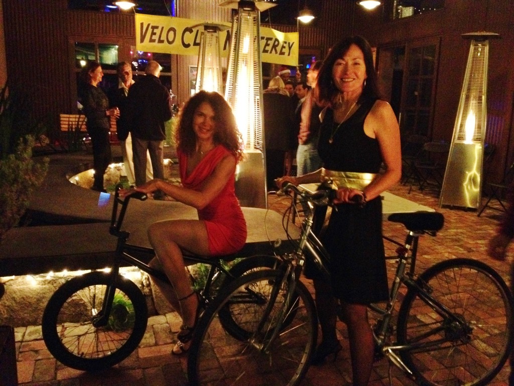 Mireya and Vera at Wave Street Studios - Velo Monterey 2013 holiday party (2)